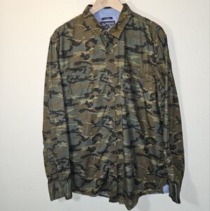 American Rag Olive Camouflage Shirt